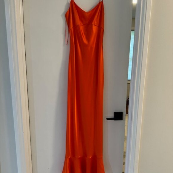 NWT Saloni Mimi B dress, papaya US4/UK8 - Picture 2 of 4